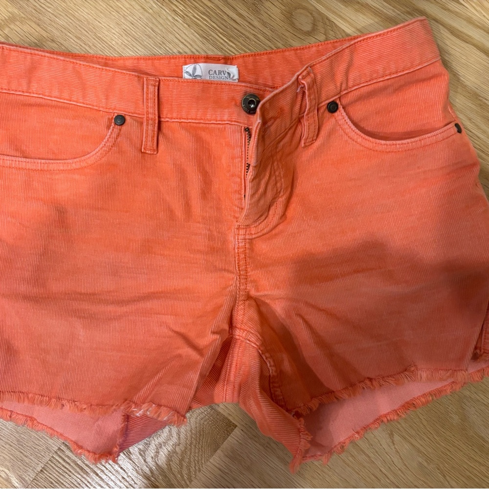 Carve Designs Bright Orange Jean Shorts